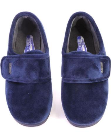 Pantofole per Donna DEVALVERDE 1149 ZAPATILLAS DE CASA CERRADA CON CUNA DE MUJER AZUL MARINO