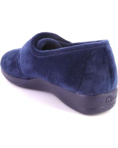Pantofole per Donna DEVALVERDE 1149 ZAPATILLAS DE CASA CERRADA CON CUNA DE MUJER AZUL MARINO