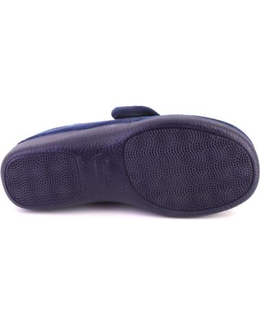 Pantofole per Donna DEVALVERDE 1149 ZAPATILLAS DE CASA CERRADA CON CUNA DE MUJER AZUL MARINO