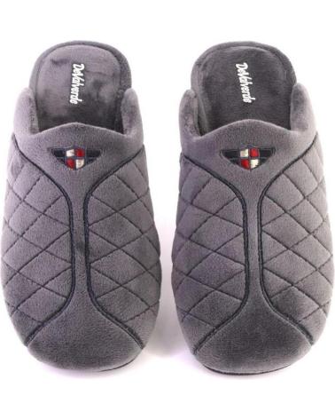 Pantufas de Homem DEVALVERDE 3523 ZAPATILLAS DE CASA DE HOMBRE DESCALZA GRIS