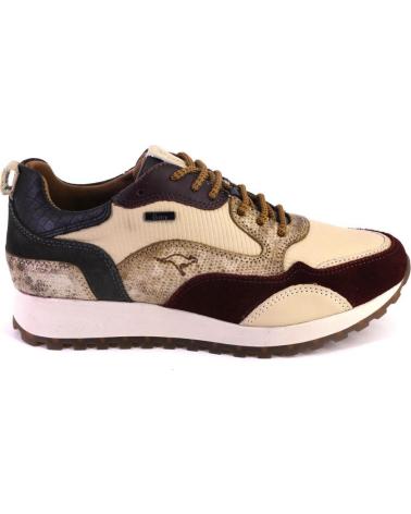 Deportivas de Mujer KANGAROOS 410 ZAPATILLAS CASUAL DE MUJER PIEL BEIGE