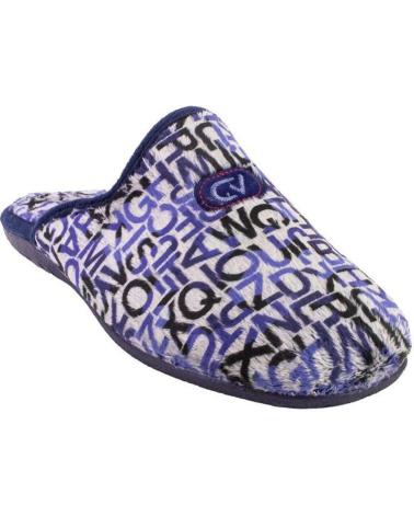 Man House slipers CABRERA 9625 ZAPATILLAS DE CASA DESCALZA DE HOMBRE AZUL MARI AZUL MARINO