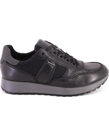 Man Trainers IMAC 452408 ZAPATILLAS CASUAL DE HOMBRE PIEL WATERPROO NEGRO