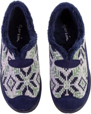 Woman House slipers GARZON 1375 320 ZAPATILLAS DE CASA DE MUJER AZUL MARINO