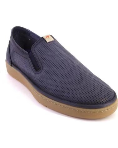 Man Mocasines fluchos F1946 MOCASINES DE HOMBRE AZUL NOBUK AZUL