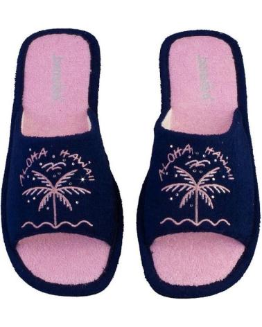 House-Slipers-De-Mujer-BEREVERE-4021-ZAPATILLAS-DE-CASA-DE-MUJER-AZUL-MARINO-Y-ROSA