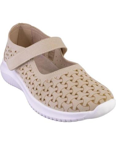 Zapatos de Mujer eoligeros ISA MARY JANES DE MUJER BEIGE CON VELCRO BEIGE