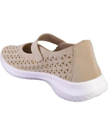 Zapatos de Mujer eoligeros ISA MARY JANES DE MUJER BEIGE CON VELCRO BEIGE