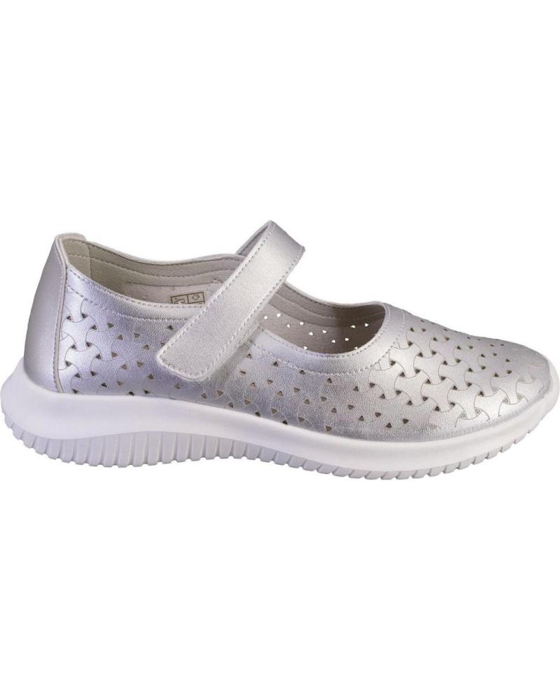 Zapatos de Mujer EOLIGEROS ISA MARY JANES DE MUJER CON VELCRO PLATA