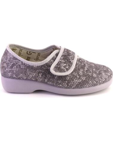 Zapatillas deporte de Mujer GARZON 3930 212 LONAS DE MUJER CON VELCRO GRIS