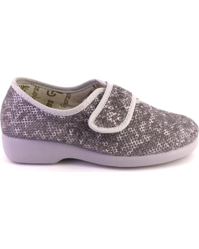Zapatillas deporte de Mujer GARZON 3930 212 LONAS DE MUJER CON VELCRO GRIS