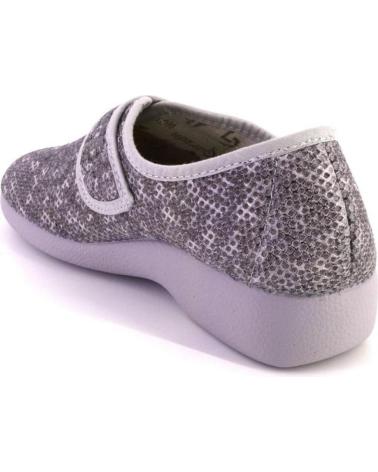 Zapatillas deporte de Mujer GARZON 3930 212 LONAS DE MUJER CON VELCRO GRIS
