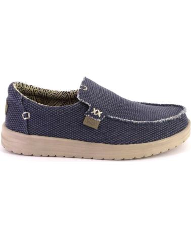 Zapatos de Hombre HEY DUDE 40124 LONAS DE HOMBRE MUY LIGEROS AZUL JEANS