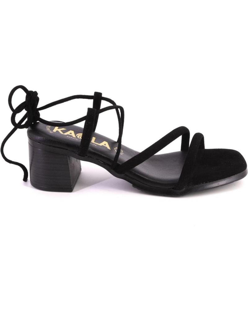 Sandales pour Femme KAOLA 979 SANDALIAS DE MUJER ANTE SERRAJE NEGRO