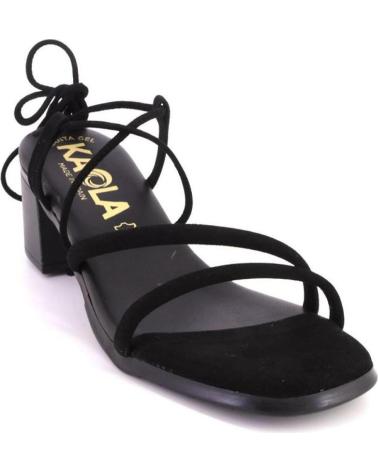Sandales pour Femme KAOLA 979 SANDALIAS DE MUJER ANTE SERRAJE NEGRO