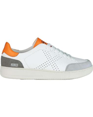 Man Trainers MUNICH 8837006 X-COURT 06 BLANCO-NARANJA