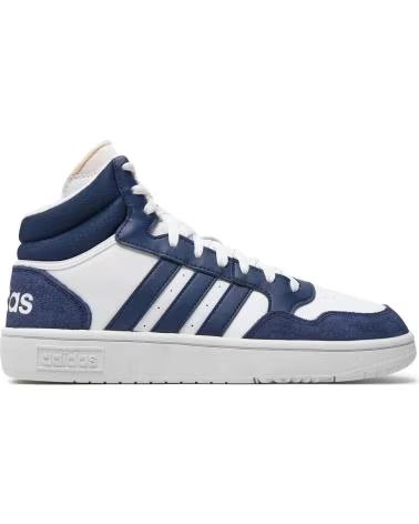 Sportivo per Uomo ADIDAS IG1432 HOOPS 3 0 MID FTWWHT-DKBLUE-DKBLUE