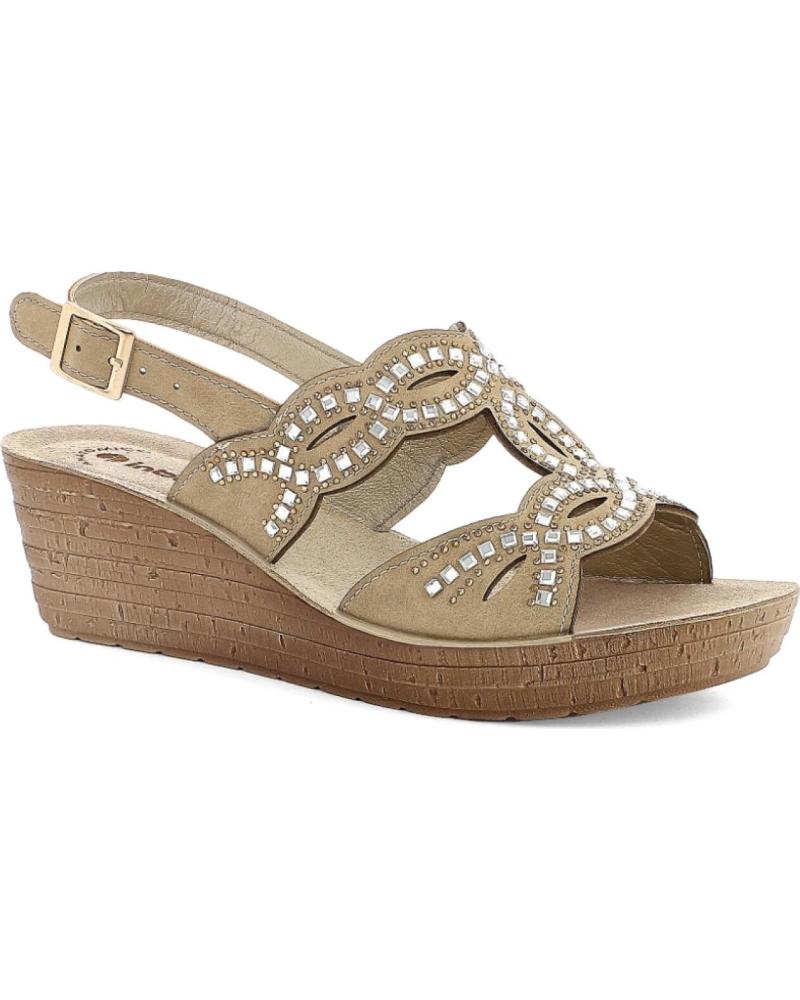Sandálias de Mulher INBLU SANDALIA CUNA PARA MUJER GM50 COLOR PLATINO SABIA