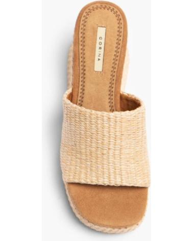 Sandalen für Damen CORINA ZUECO TACON PARA MUJER M4345 COLOR NATURAL