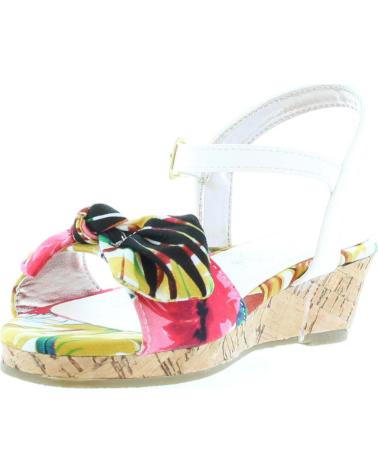 Sandalen für Mädchen URBAN 340093-B4600 MULTI RED-WHITE