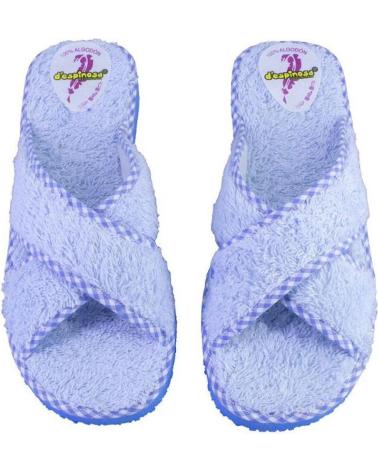 Woman House slipers DESPINOSA 1431 ZAPATILLAS DE CASA DE MUJER CELESTE AZUL CELESTE