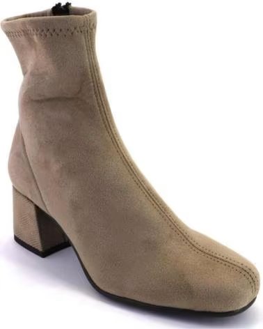 Botins de Mulher  DUIT 4500 BOTINES DE MUJER TACON ANCHO ARENA