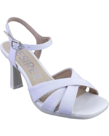 Woman Sandals DESIREÉ DESIREE ALEXA3 SANDALIAS DE MUJER PIEL BLANCO