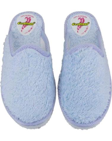 Woman House slipers DESPINOSA 918 ZAPATILLAS DE CASA DESCALZA DE MUJER AZUL CEL AZUL CELESTE