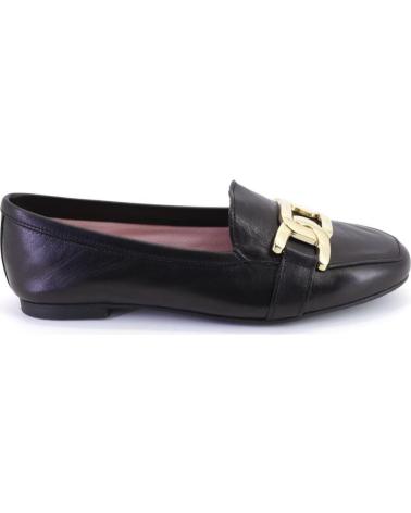 Mocassins de Mulher  EUFORIA LOTO MOCASINES PLANOS DE MUJER PIEL NEGRO