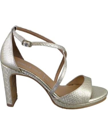 Woman Sandals DANIELA VEGA 2262 ANACONDA SANDALIAS DE MUJER PLATINO