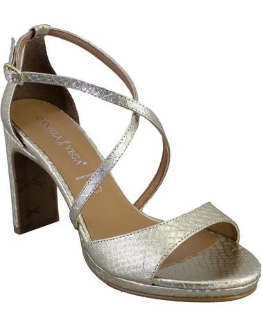 Woman Sandals DANIELA VEGA 2262 ANACONDA SANDALIAS DE MUJER PLATINO