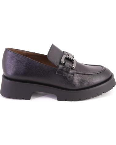Halbschuhe für Damen BARMINTON 501 MOCASINES DE MUJER PIEL ADORNO METALICO NEGRO