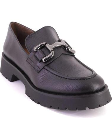 Halbschuhe für Damen BARMINTON 501 MOCASINES DE MUJER PIEL ADORNO METALICO NEGRO