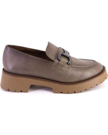 Mocassini per Donna BARMINTON 501 MOCASINES DE MUJER PIEL ADORNO METALICO TAUPE
