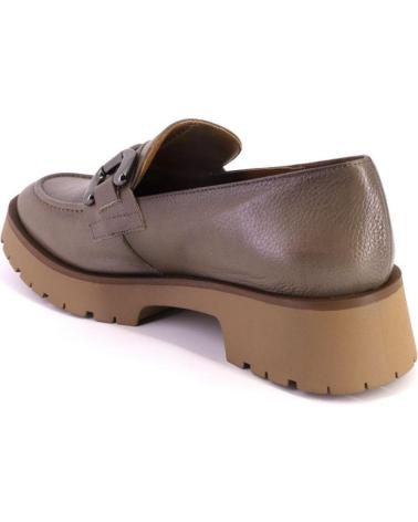 Halbschuhe für Damen BARMINTON 501 MOCASINES DE MUJER PIEL ADORNO METALICO TAUPE