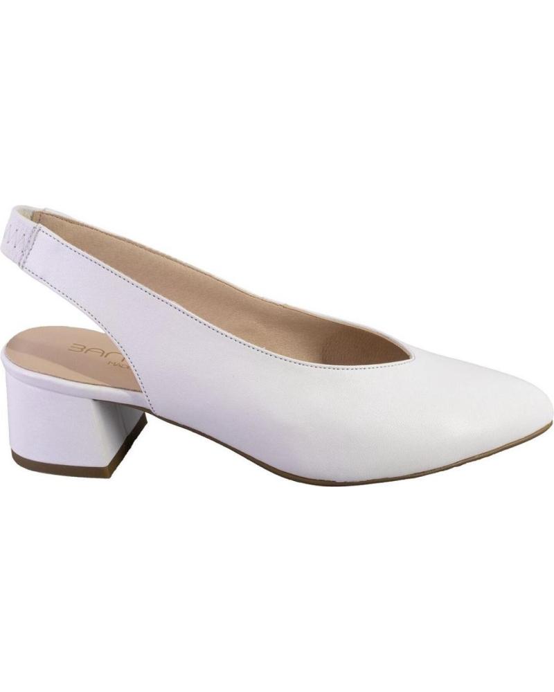 Sandales pour Femme BARMINTON 6032 ZAPATOS DE MUJER PIEL BLANCO