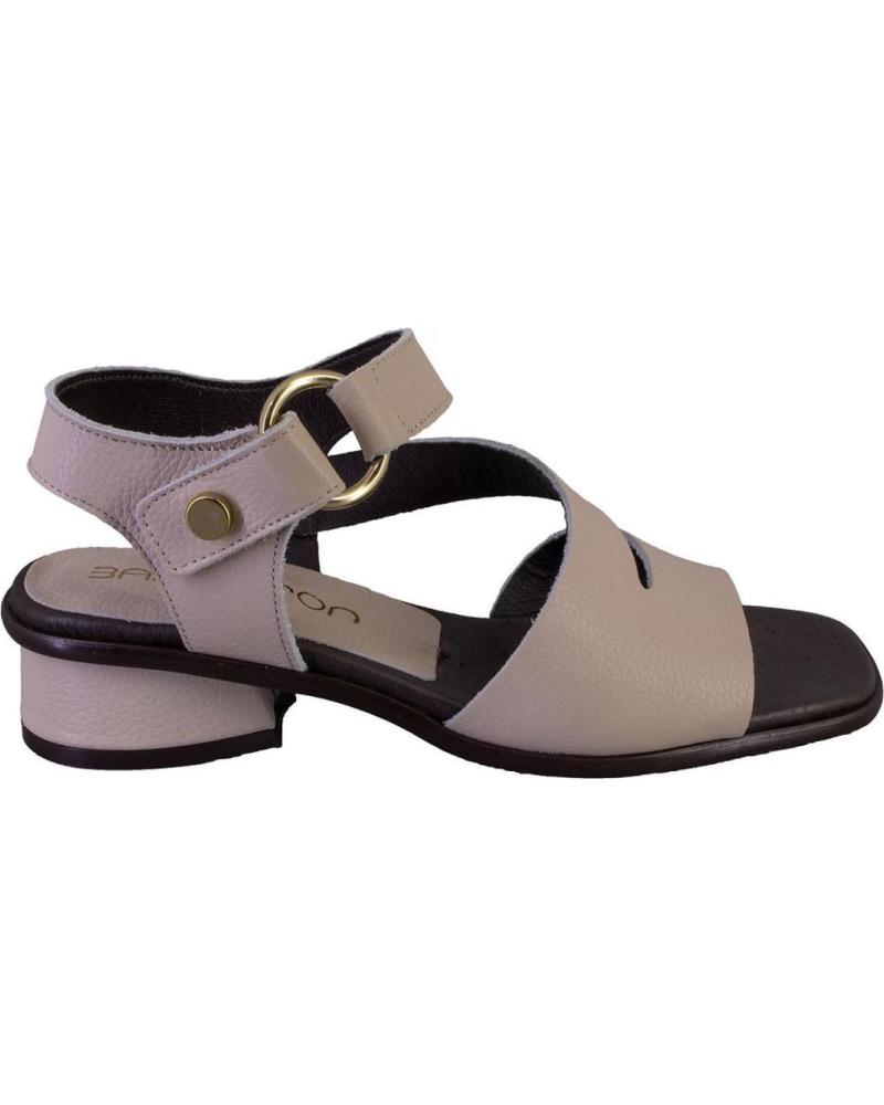 Sandales pour Femme BARMINTON 8570 SANDALIAS DE MUJER PIEL BEIGE