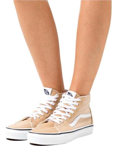 Sportivo per Donna e Uomo e Bambina VANS OFF THE WALL VA4U16DFF SK8-HI TAPERED SUEDE-CANVAS ALMOND