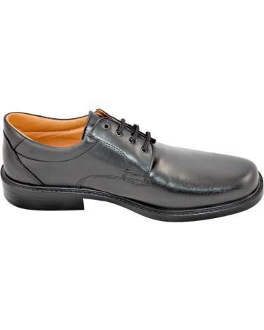 Man shoes LUISETTI 0101 ZAPATO DE CORDONES LABORAL DE PIEL PARA PLANT NEGRO