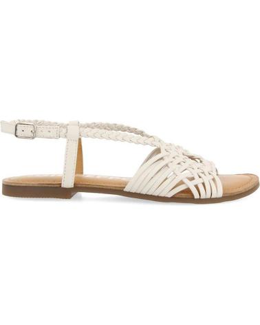 GIOSEPPO SANDALIA PLANA PIEL AIDONE 71745 BLANCO