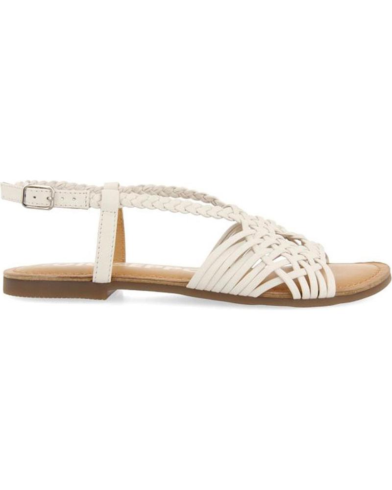 GIOSEPPO SANDALIA PLANA PIEL AIDONE 71745 BLANCO