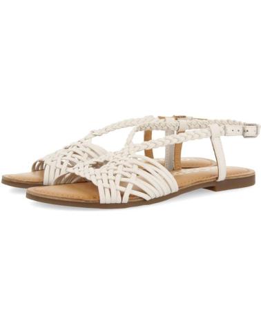 GIOSEPPO SANDALIA PLANA PIEL AIDONE 71745 BLANCO