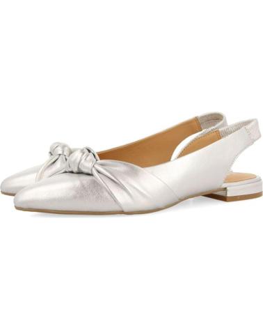 Flat-Shoes-De-Mujer-GIOSEPPO-BAILARINA-72060-IBALLE-DESTALONADA-PLATA