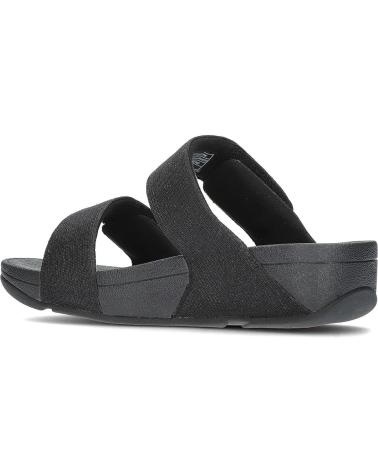 Sandalias-de-vestir-para-mujer-FITFLOP-SANDALIAS-FZ9-LULU-ADJUSTABLE-SHIMMERLUX-SLIDES-BLACK-