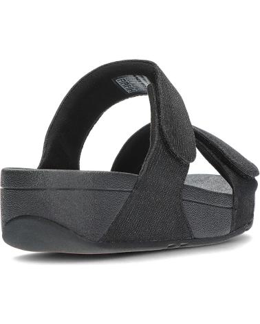 Sandalias-de-vestir-para-mujer-FITFLOP-SANDALIAS-FZ9-LULU-ADJUSTABLE-SHIMMERLUX-SLIDES-BLACK-