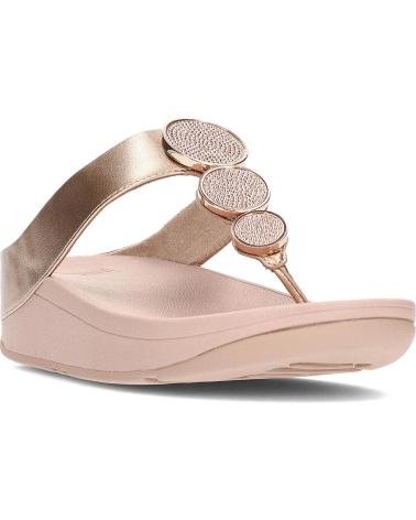Chanclas-De-Mujer-FITFLOP-SANDALIA-HJ1-323-W-HALO-BEAD-CIRCLE-DE-ROSE-GOLD