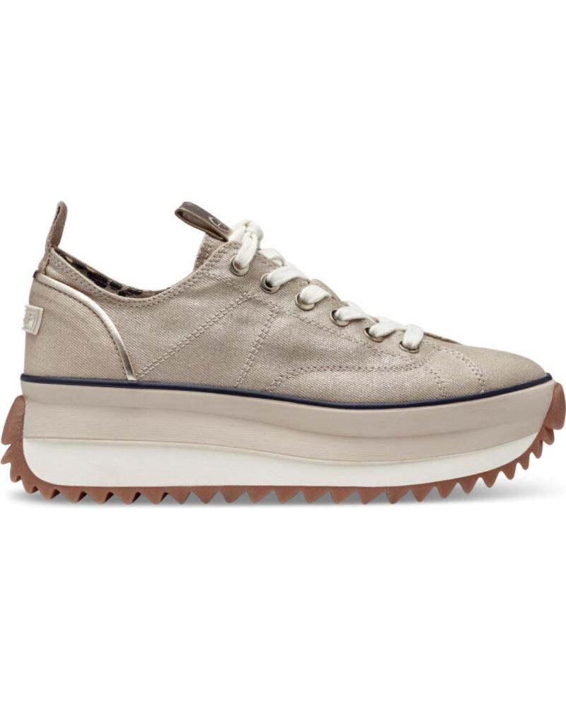 Esportes--De-Mujer-TAMARIS-ZAPAATILLA-CORDONES-PLATAFORMA-DE-MUJER-933-LIGHT-GOLD