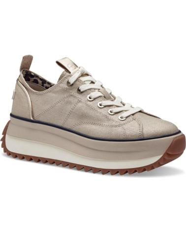 Esportes--De-Mujer-TAMARIS-ZAPAATILLA-CORDONES-PLATAFORMA-DE-MUJER-933-LIGHT-GOLD