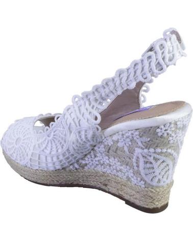 Sandalias de Mujer MANDARINA LIDIA ALPARGATAS DE MUJER BLANCO