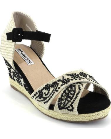 Sandalias de Mujer MANDARINA SUSANA ALPARGATAS DE MUJER NEGRO